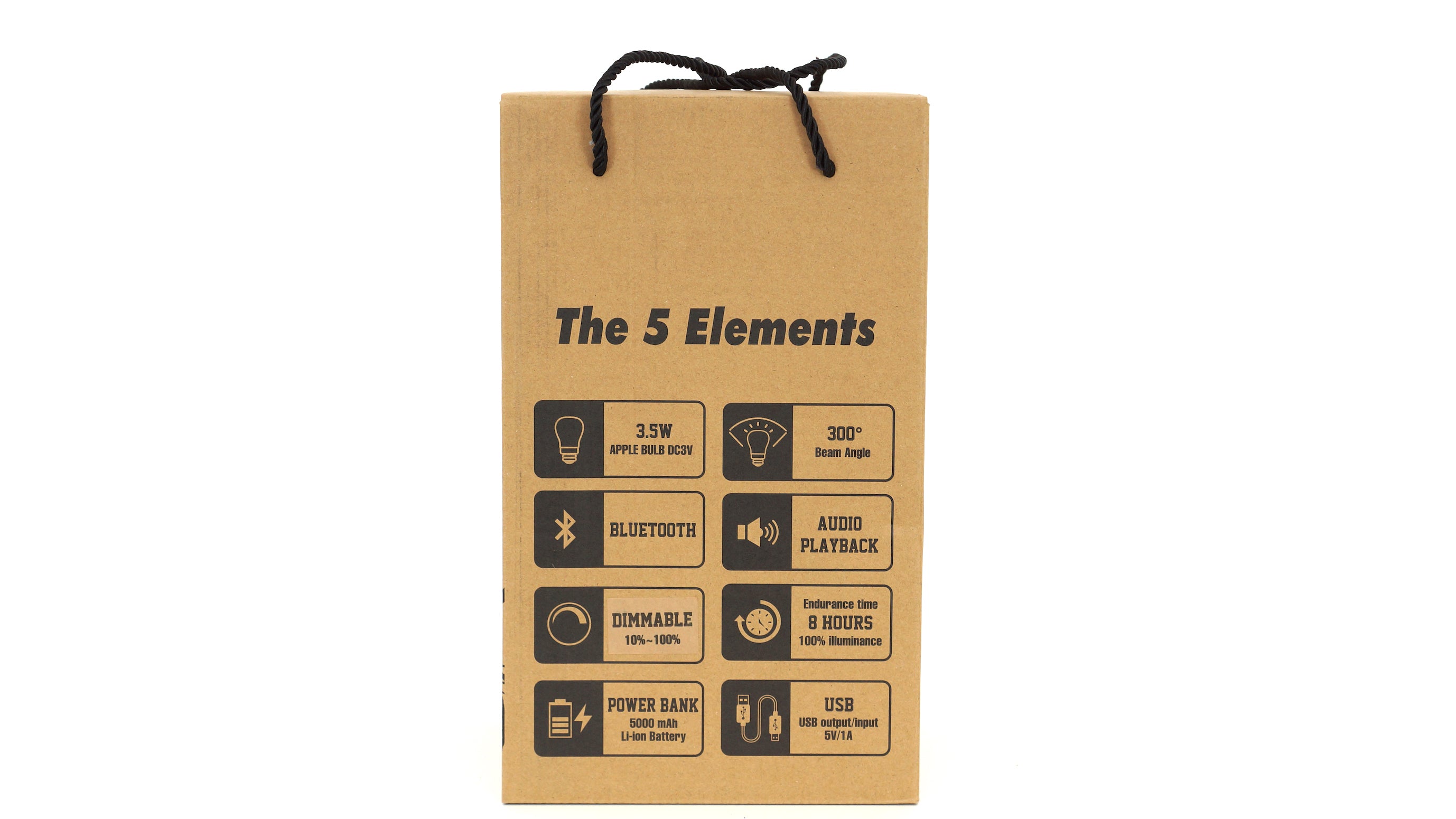 The 5 Element Lantern black