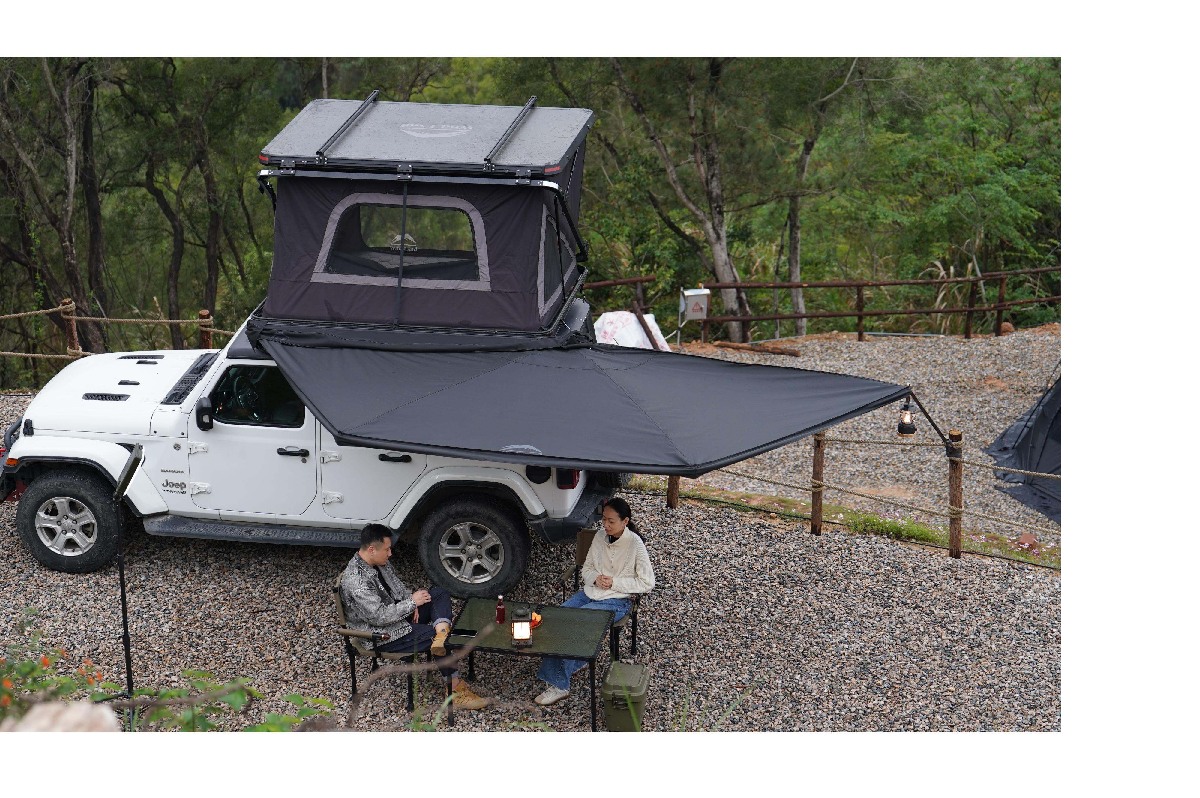 180° Car Awning, Left-Side Mounting