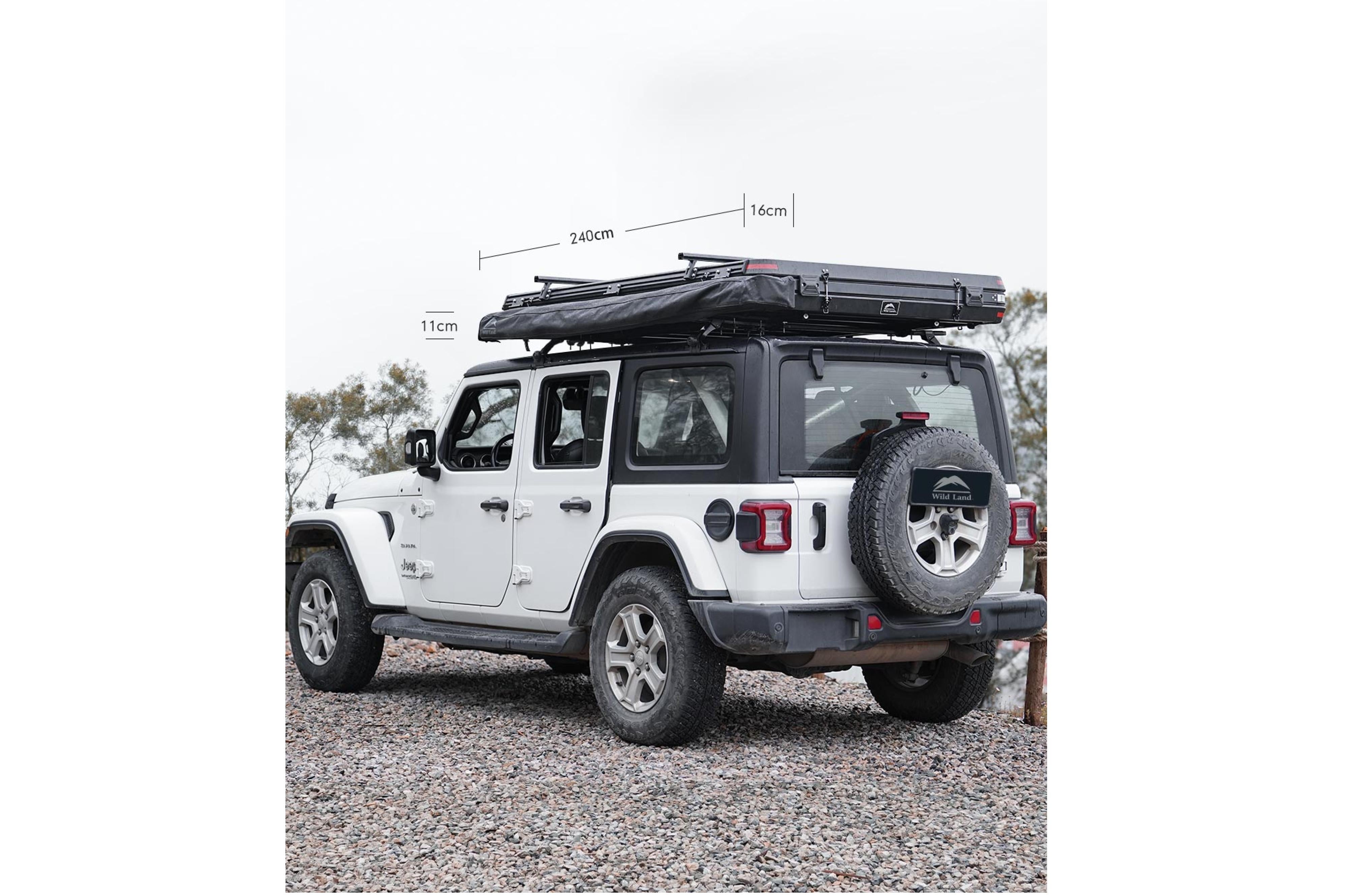 180° Car Awning, Left-Side Mounting