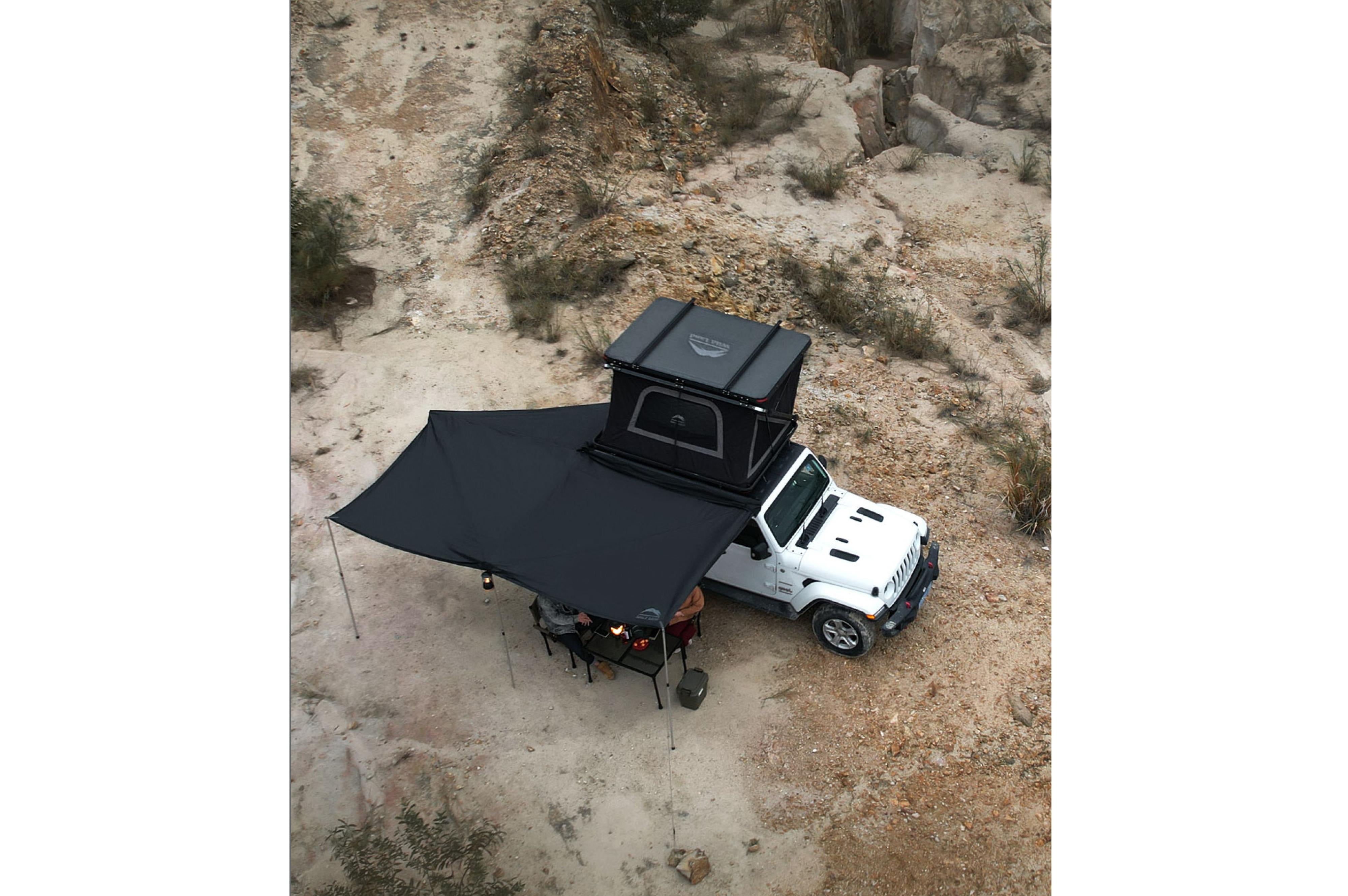 270° Car Awning, Right-Side Mounting